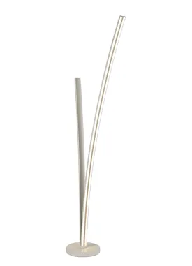 Aesthet 2 Light LED Floor Lamp Dimmable, 16W/20W LED, 4000K, 2270lm, White, 3yrs Warranty