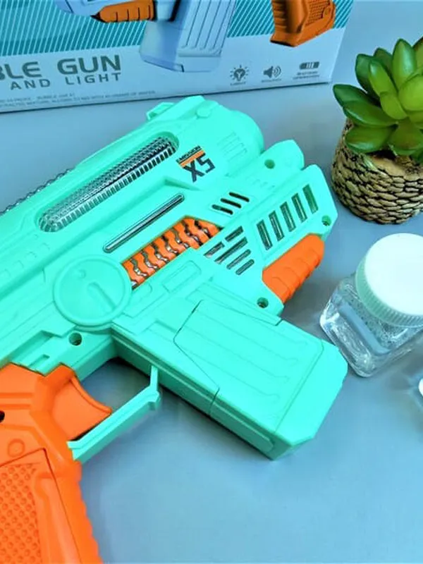 Amazing Bubble Gun Toy for Kids Green
