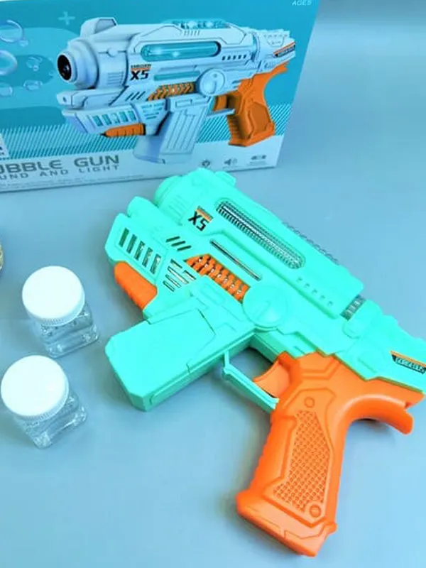 Amazing Bubble Gun Toy for Kids Green