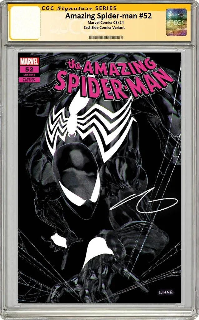 AMAZING SPIDER-MAN 52 JOHN GIANG BLACK AND WHITE VARIANT