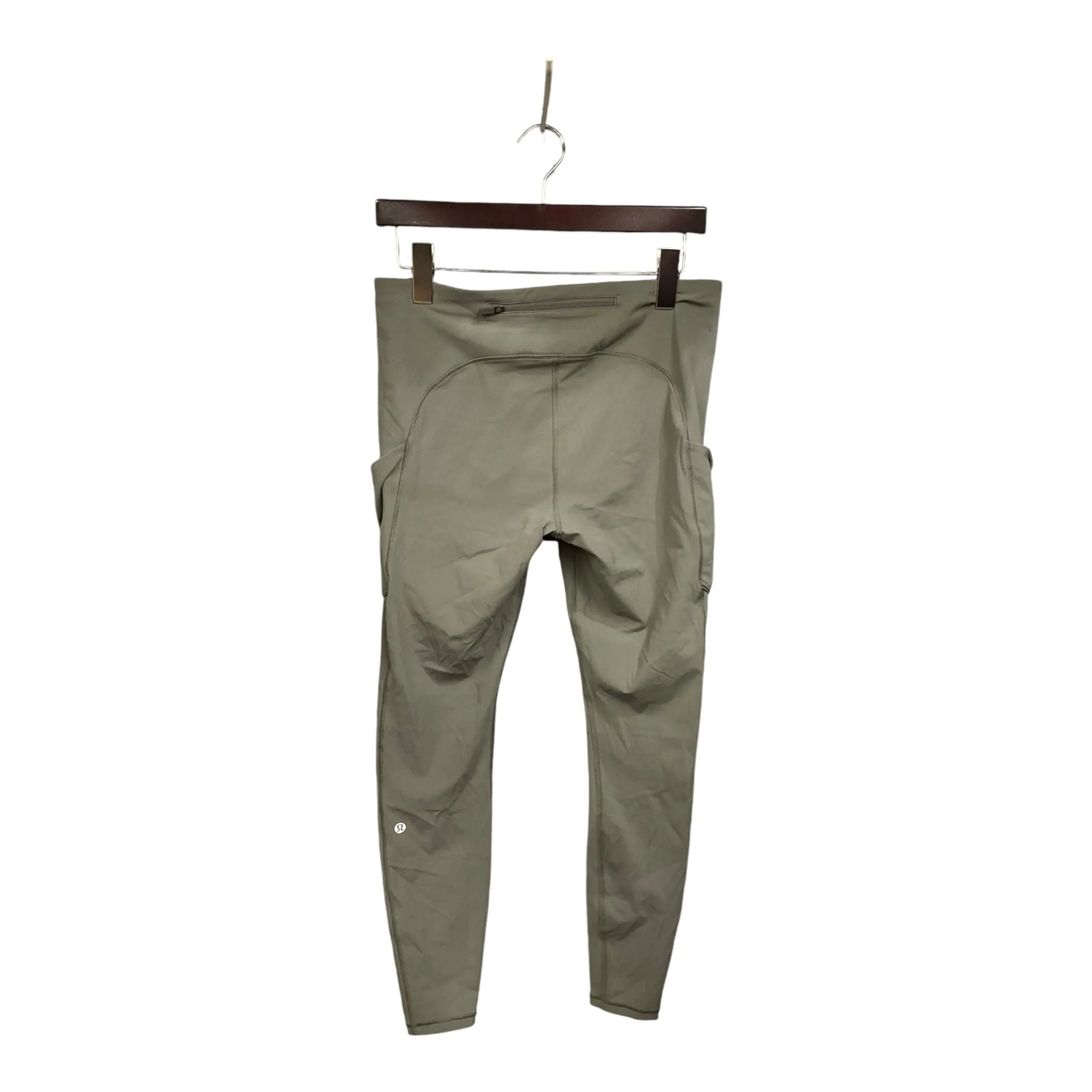 Athletic Leggings By Lululemon In Green, Size: M
