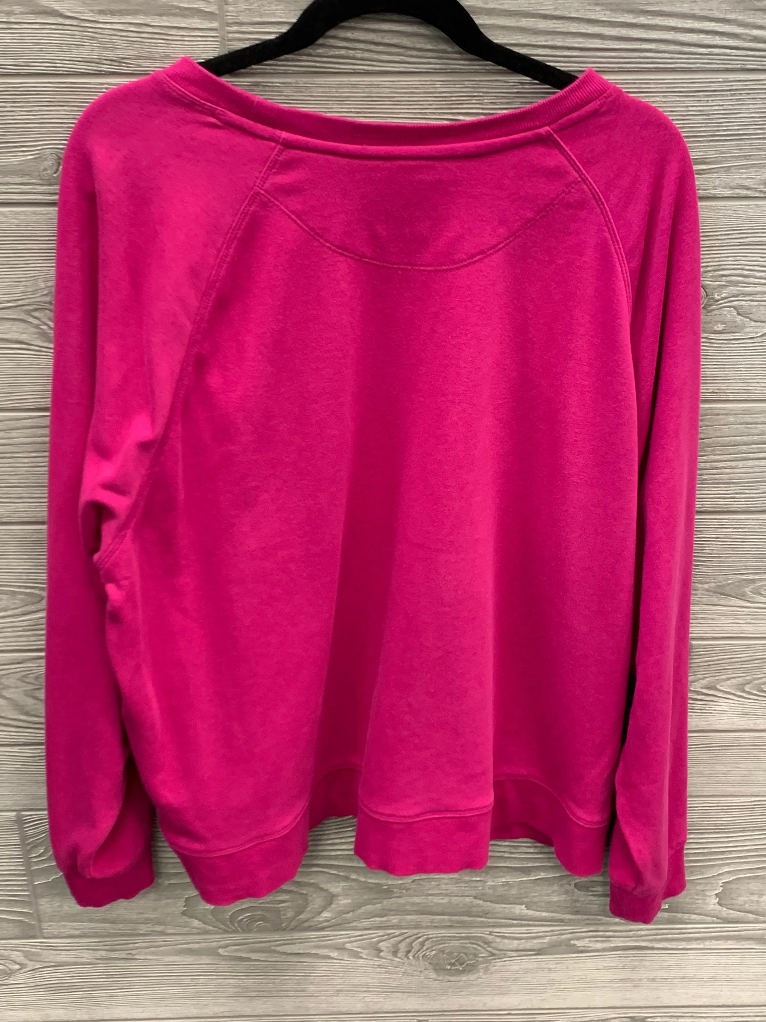 Athletic Sweatshirt Crewneck By Champion In Pink, Size: 3x