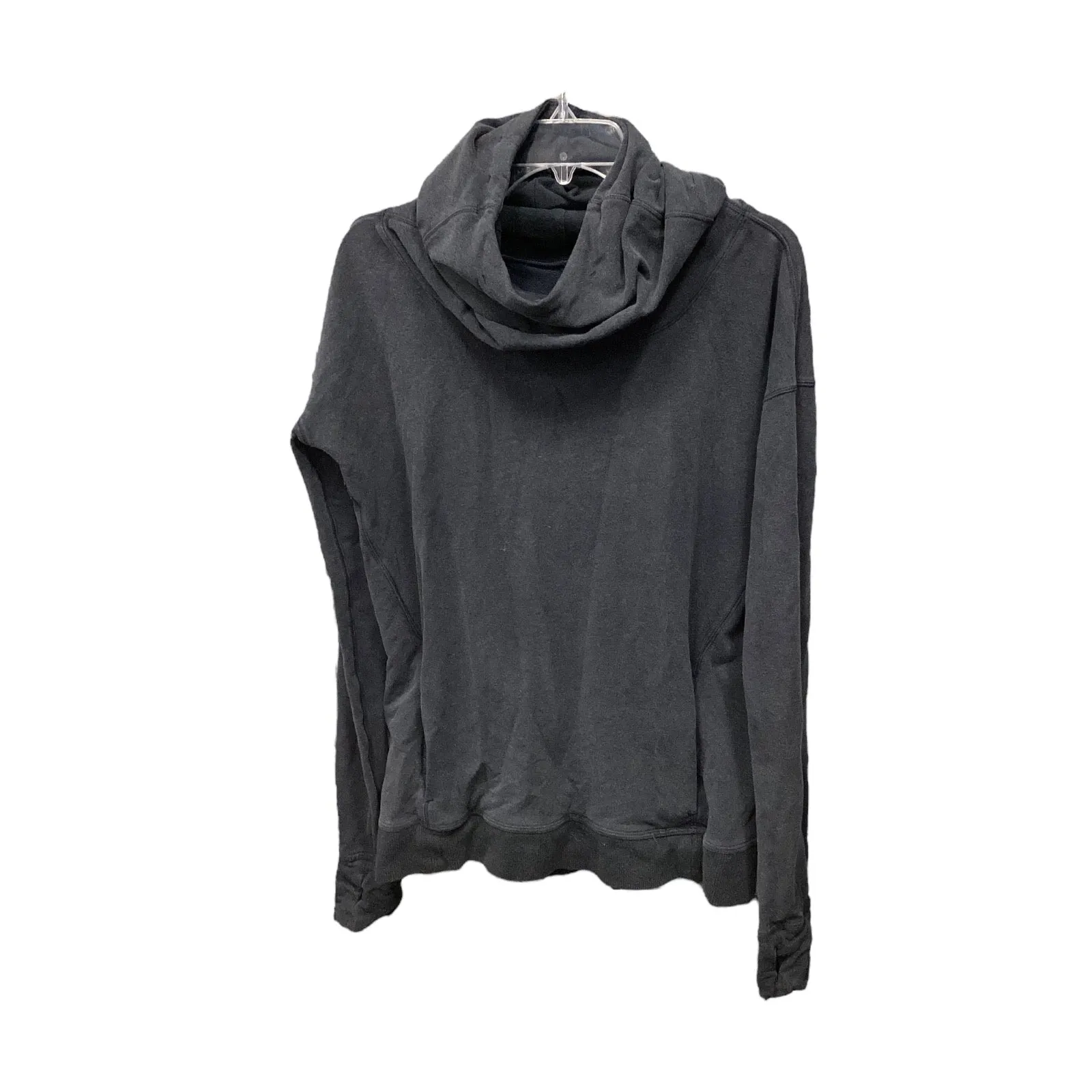 Athletic Sweatshirt Hoodie By Lululemon In Black, Size: 6