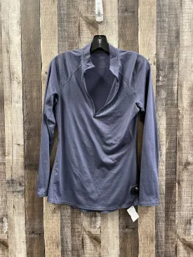 Athletic Top Long Sleeve Collar By Rei In Blue, Size: S