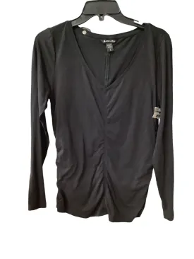 Athletic Top Long Sleeve Crewneck By Athleta In Black, Size: L