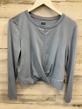 Athletic Top Long Sleeve Crewneck By So In Blue, Size: L