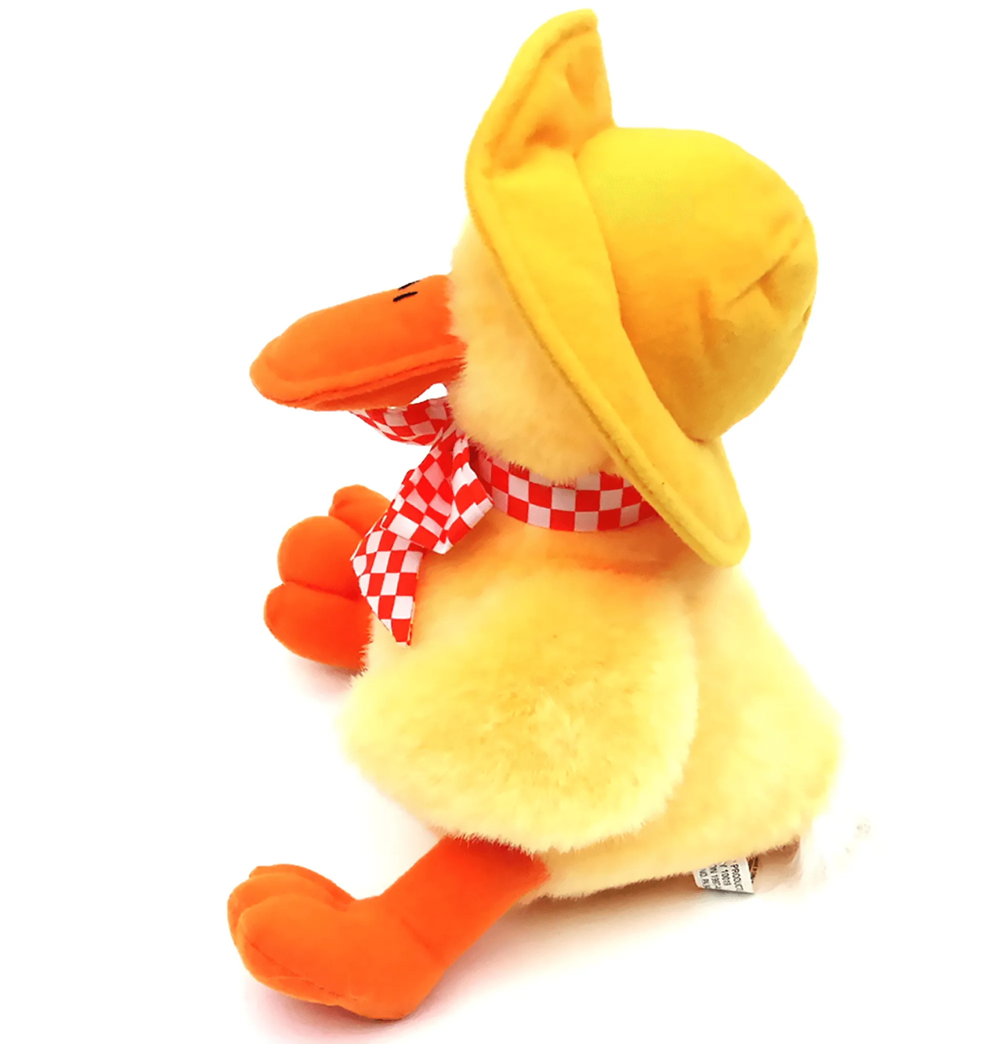 Avon Plush Yellow Quacking Duck Stuffed Animal Toy 9.5"