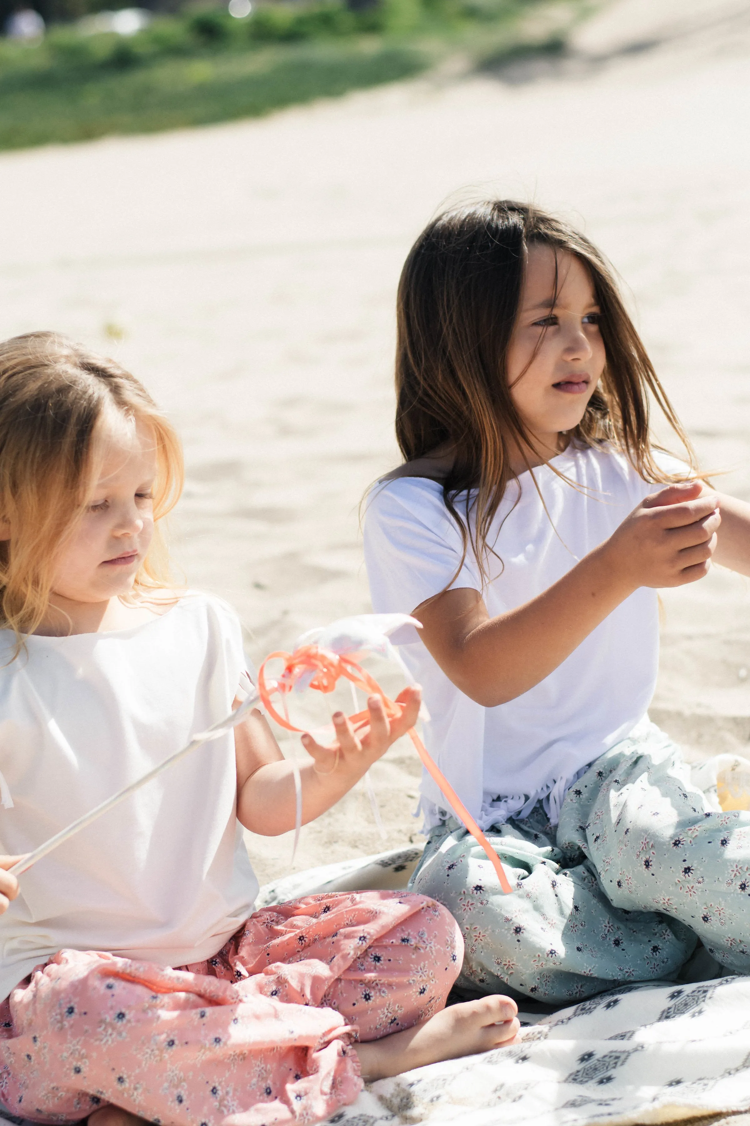 Baby Girl Floral Harem Pants | Pastel Love Coral