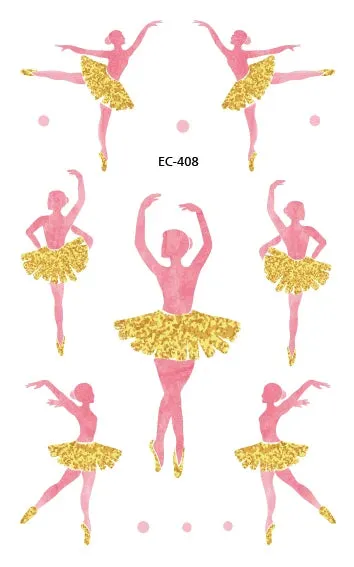 Ballet Tattoo Stickers
