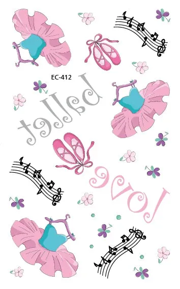Ballet Tattoo Stickers