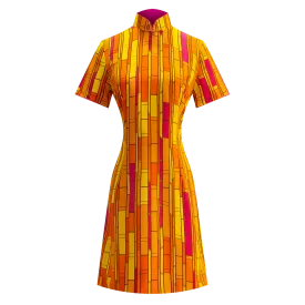 【BAMBOO】100% Silk Cheongsam (Short sleeve)