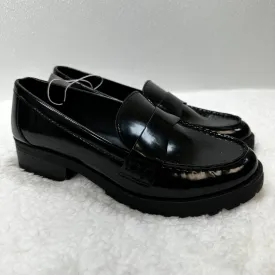 Black Shoes Flats Loafer Oxford Old Navy O, Size 10