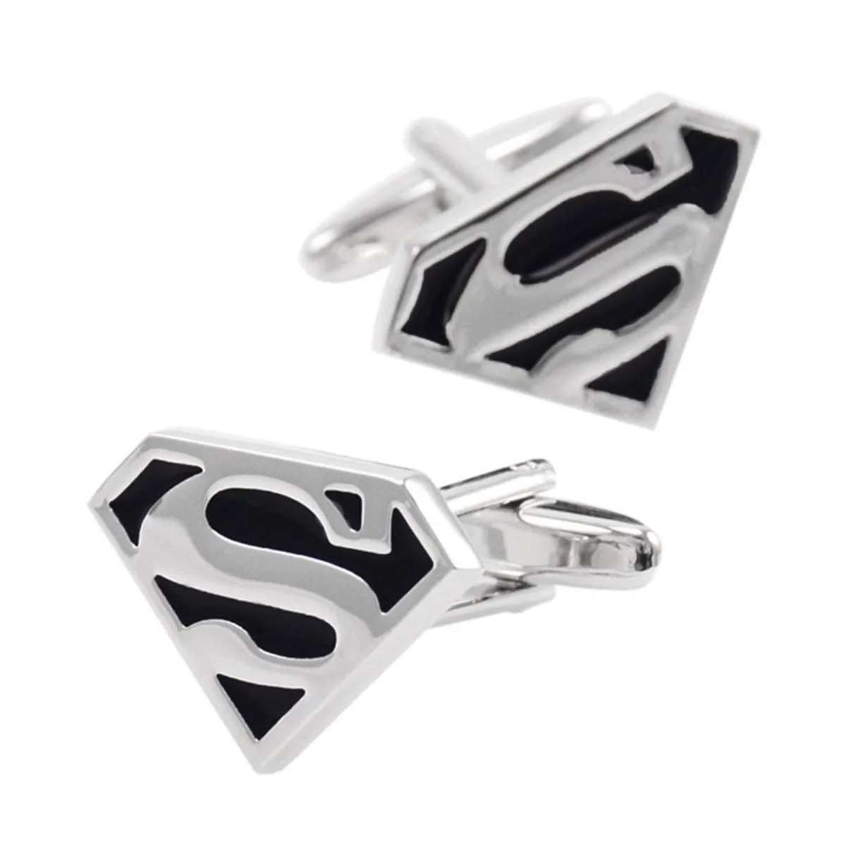 Black Superman Cufflinks In Box