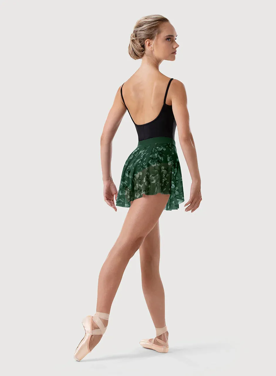Bloch Aurora Bloom Print Mesh Skirt - Ladies