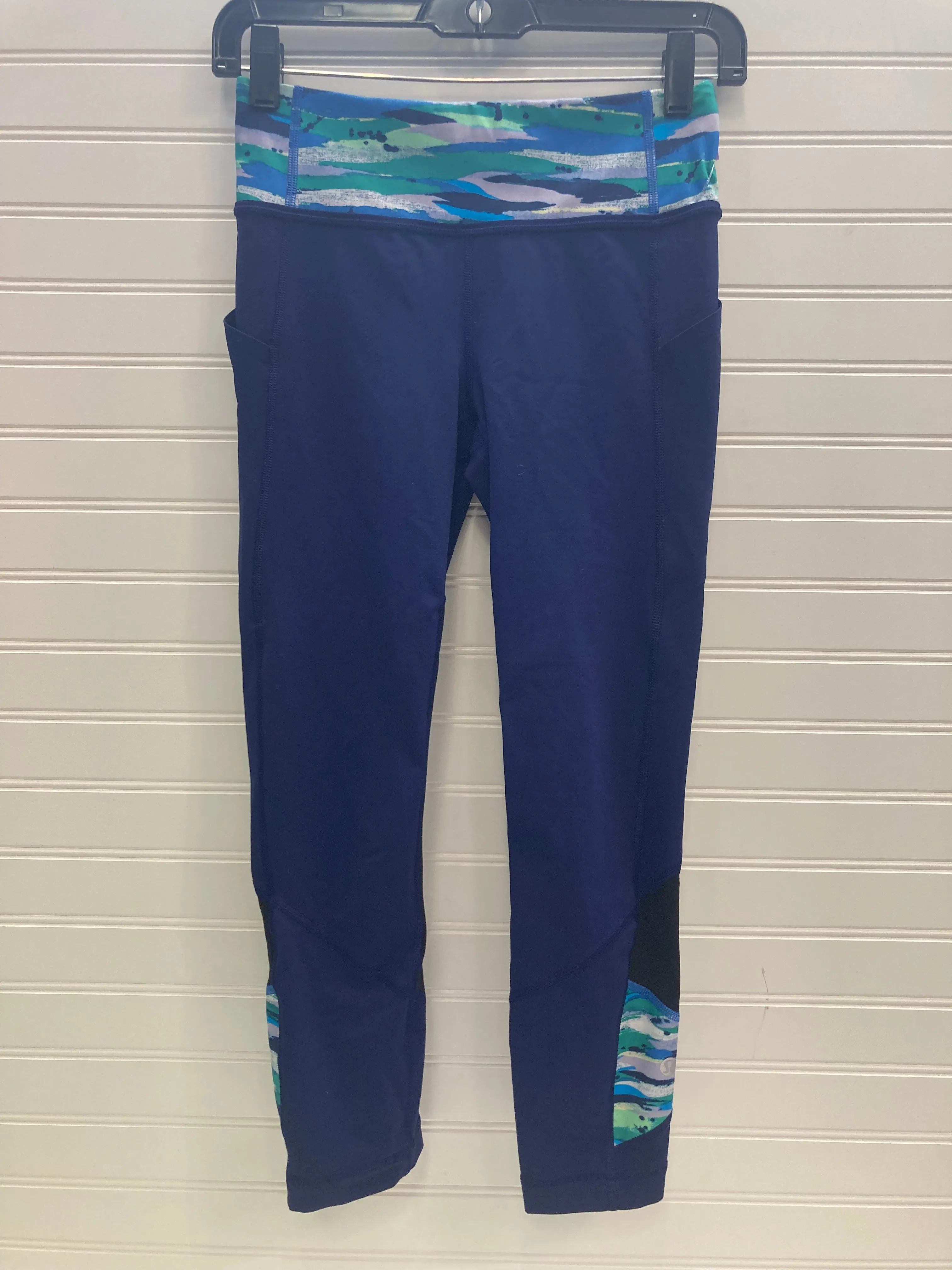 Blue Athletic Leggings Capris Lululemon, Size 4
