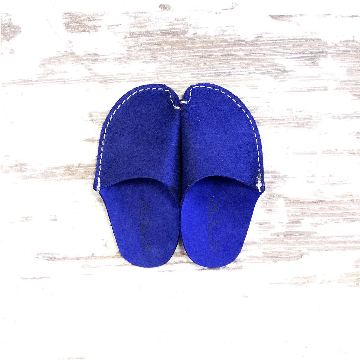 Blue CP Slippers Kids Minimalist