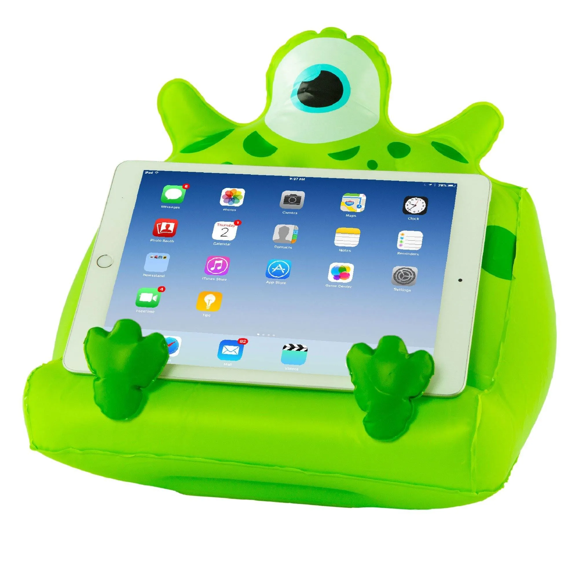 Bookmonster Air Inflatable iPad, Tablet Stand and Book Holder (Percie two Teeth)