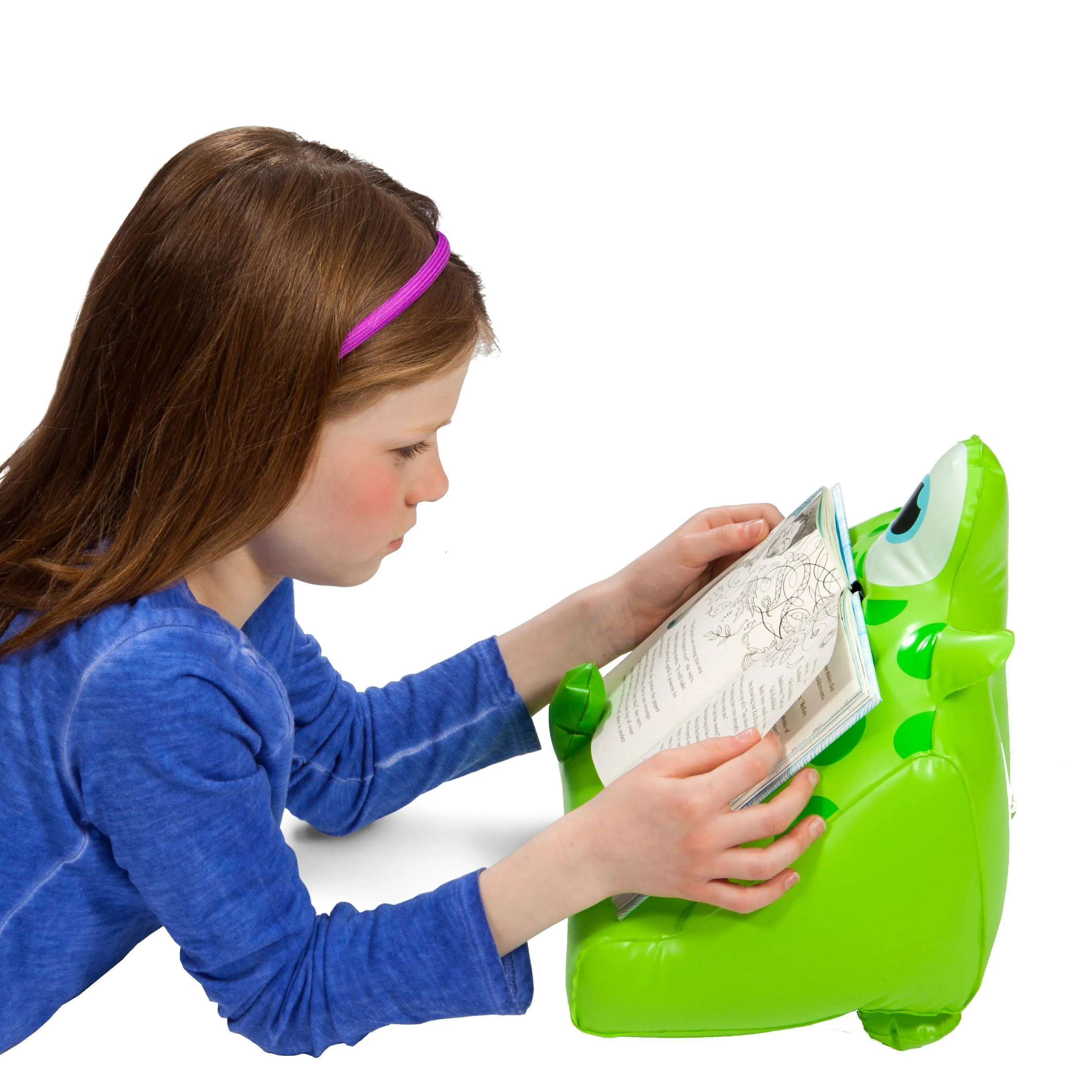 Bookmonster Air Inflatable iPad, Tablet Stand and Book Holder (Percie two Teeth)