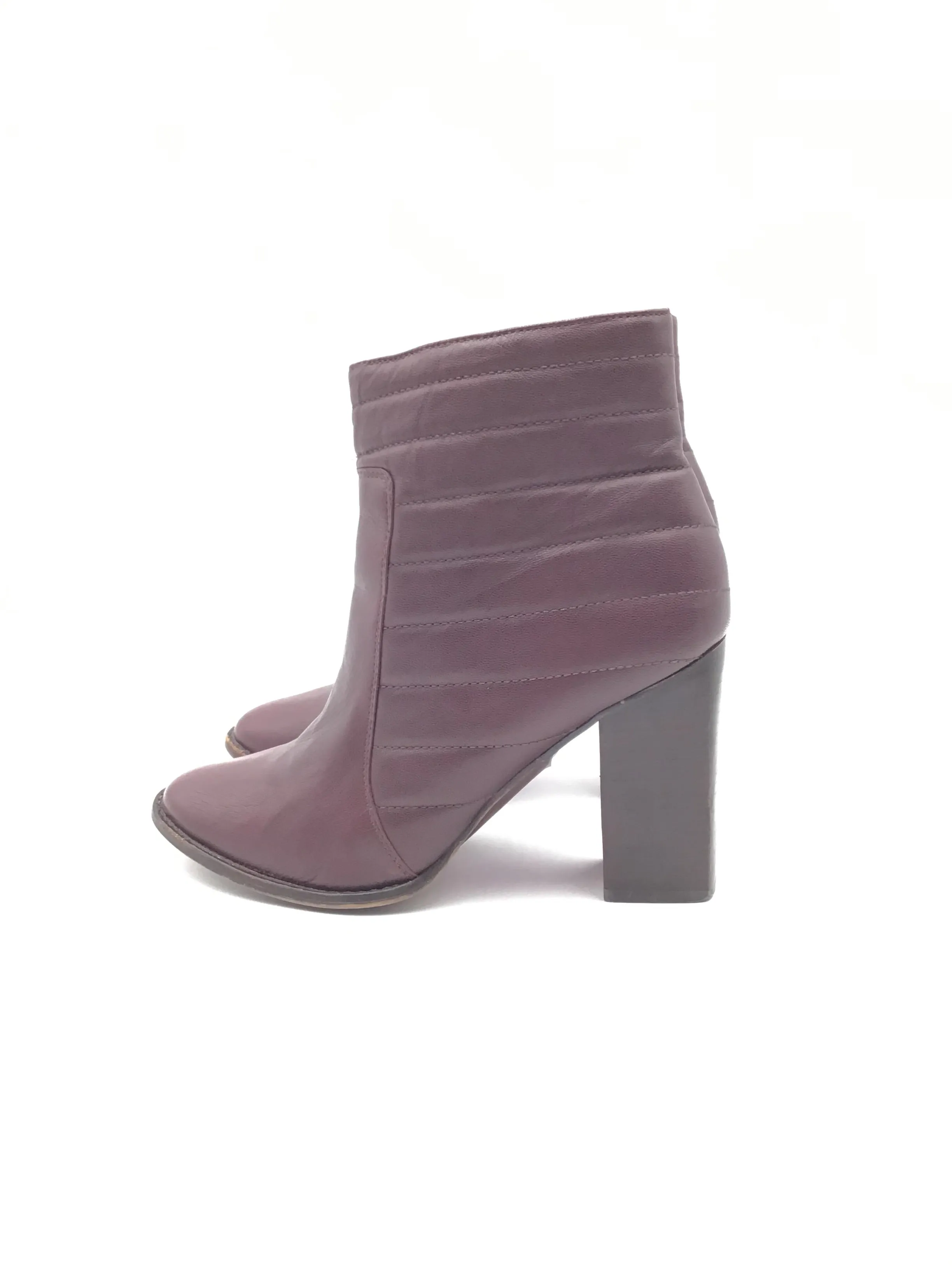 Boots Ankle Heels By Madewell In Purple, Size: 10