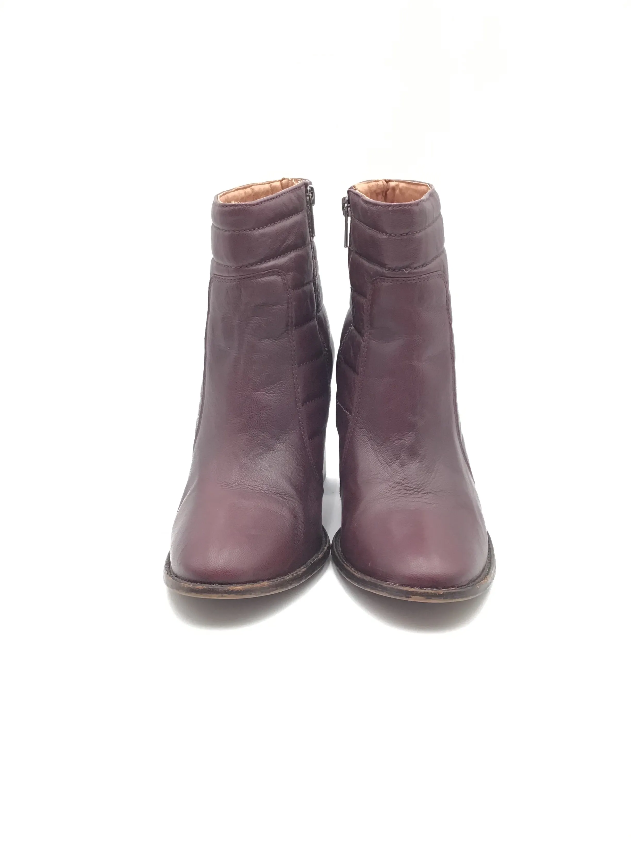 Boots Ankle Heels By Madewell In Purple, Size: 10