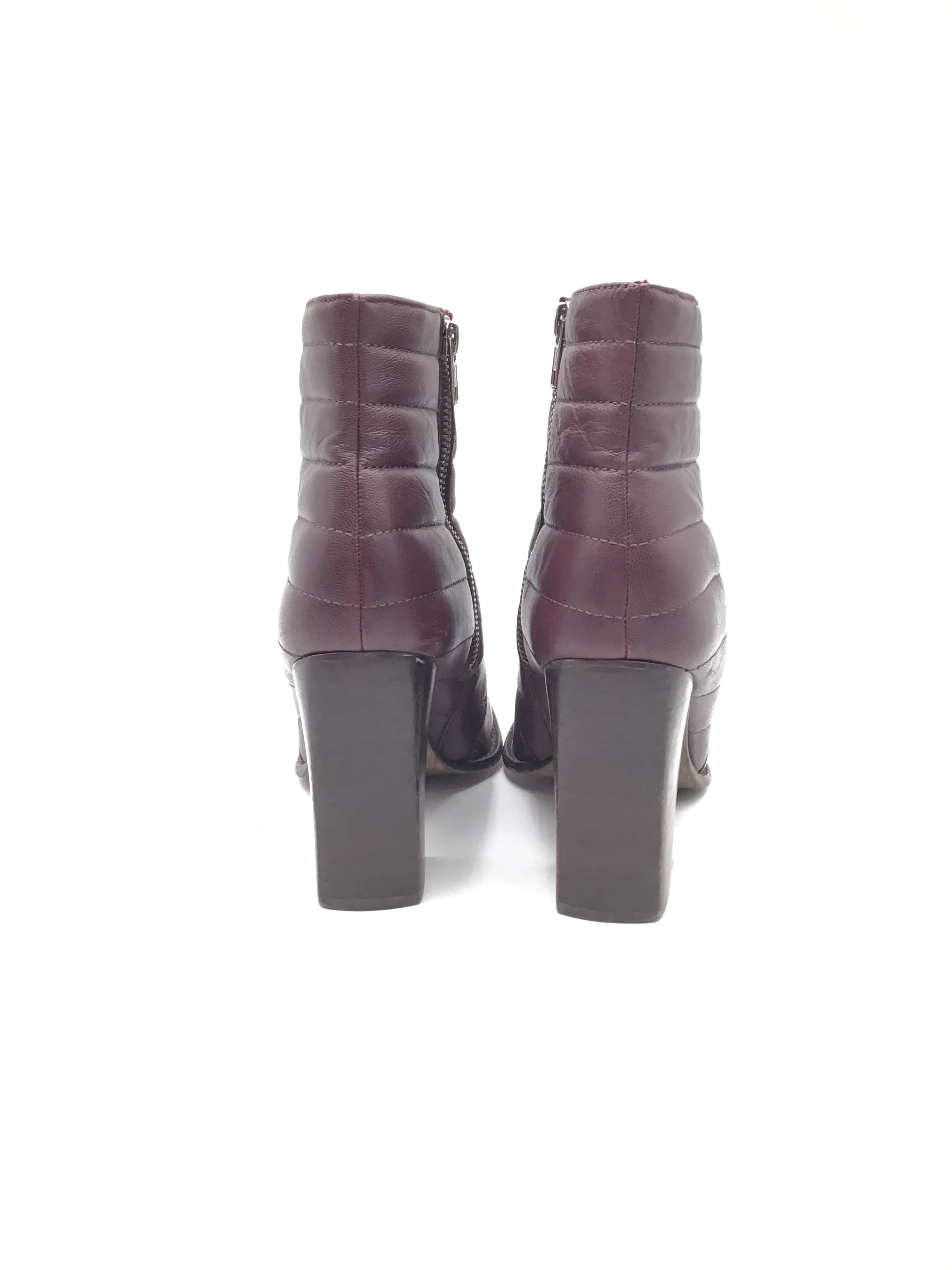 Boots Ankle Heels By Madewell In Purple, Size: 10