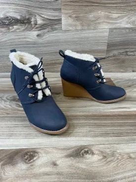 Boots Ankle Heels By Nautica In Navy, Size: 8.5
