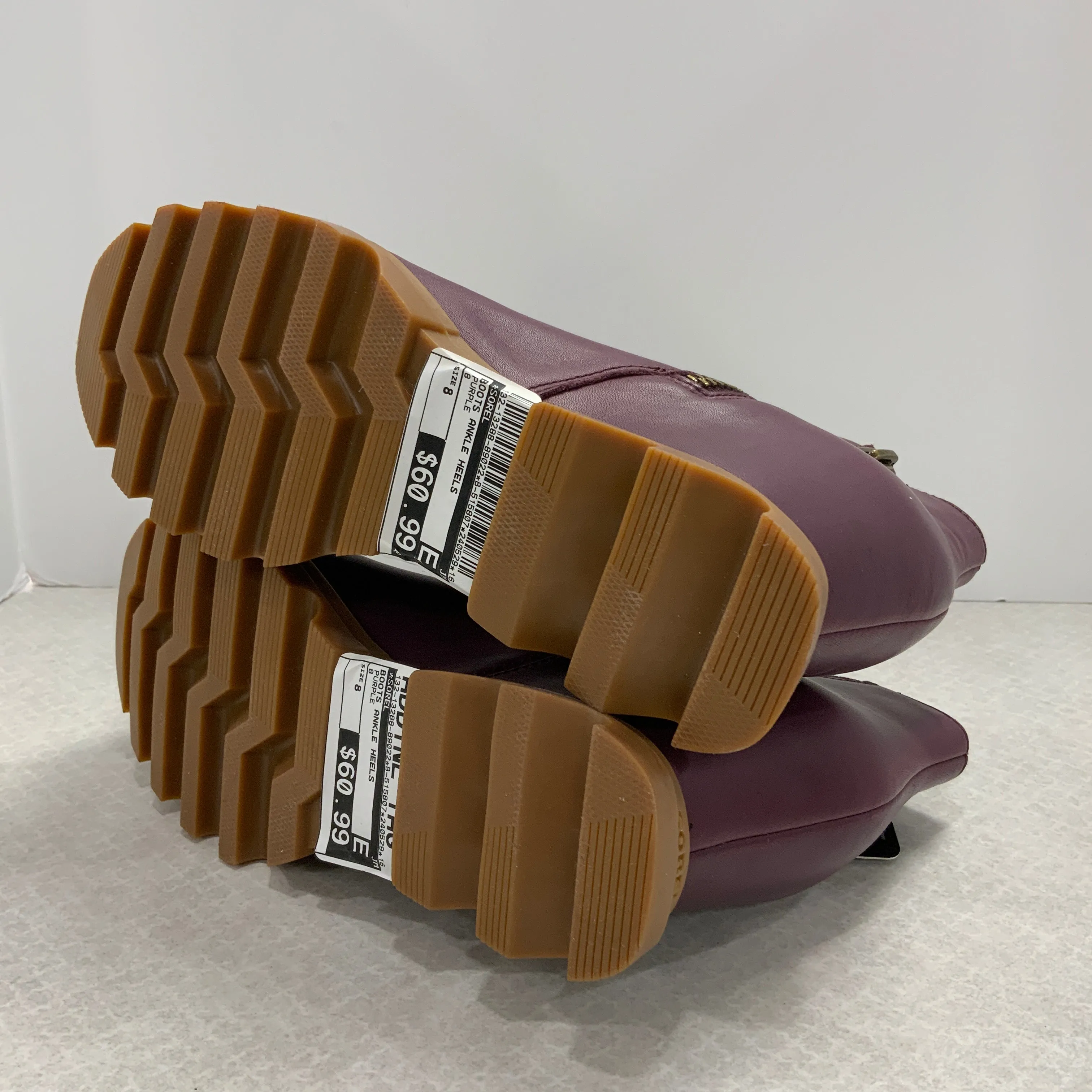 Boots Ankle Heels By Sorel In Purple, Size: 8