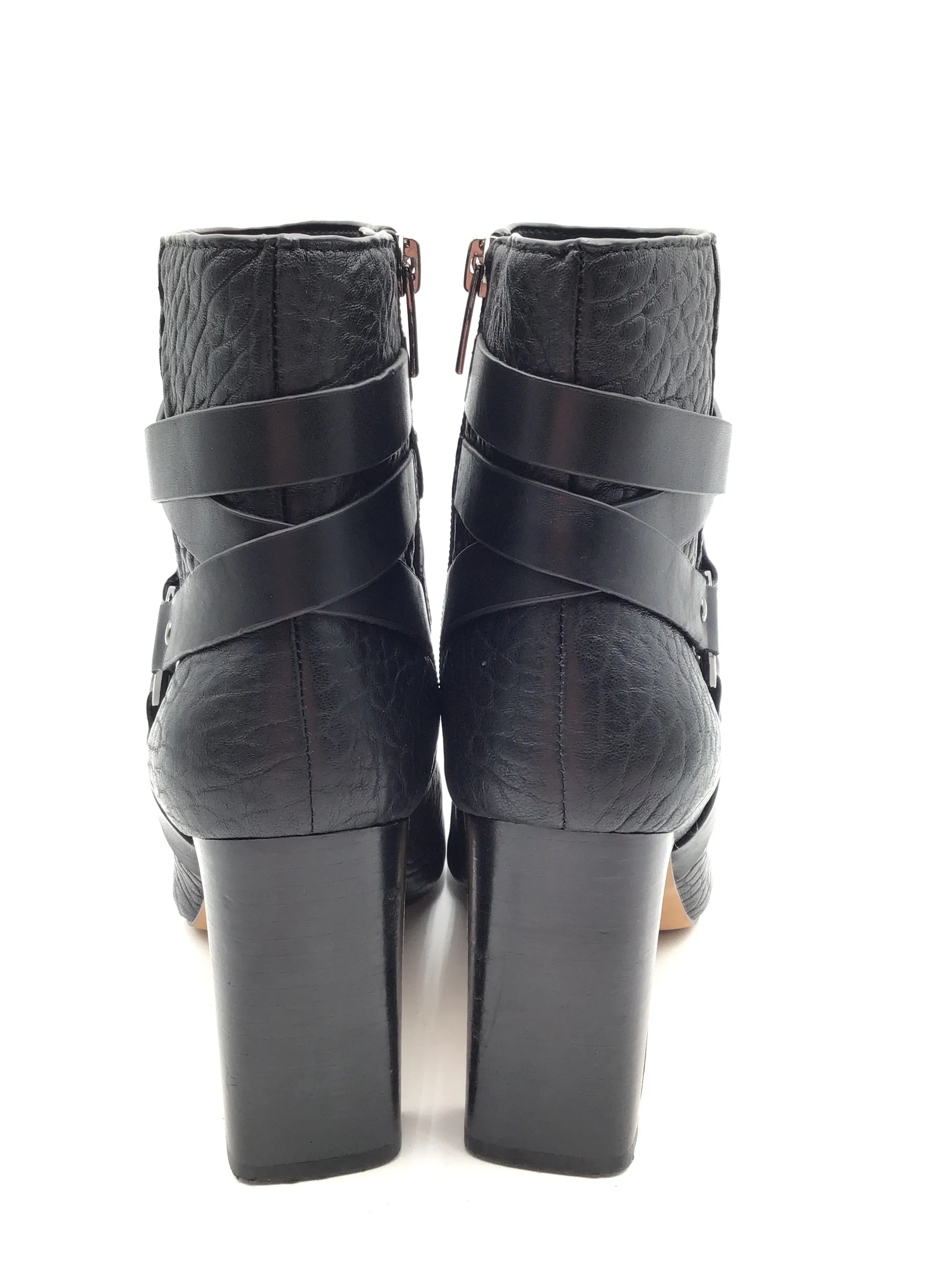 Boots Ankle Heels By Vince Camuto In Black, Size: 8.5