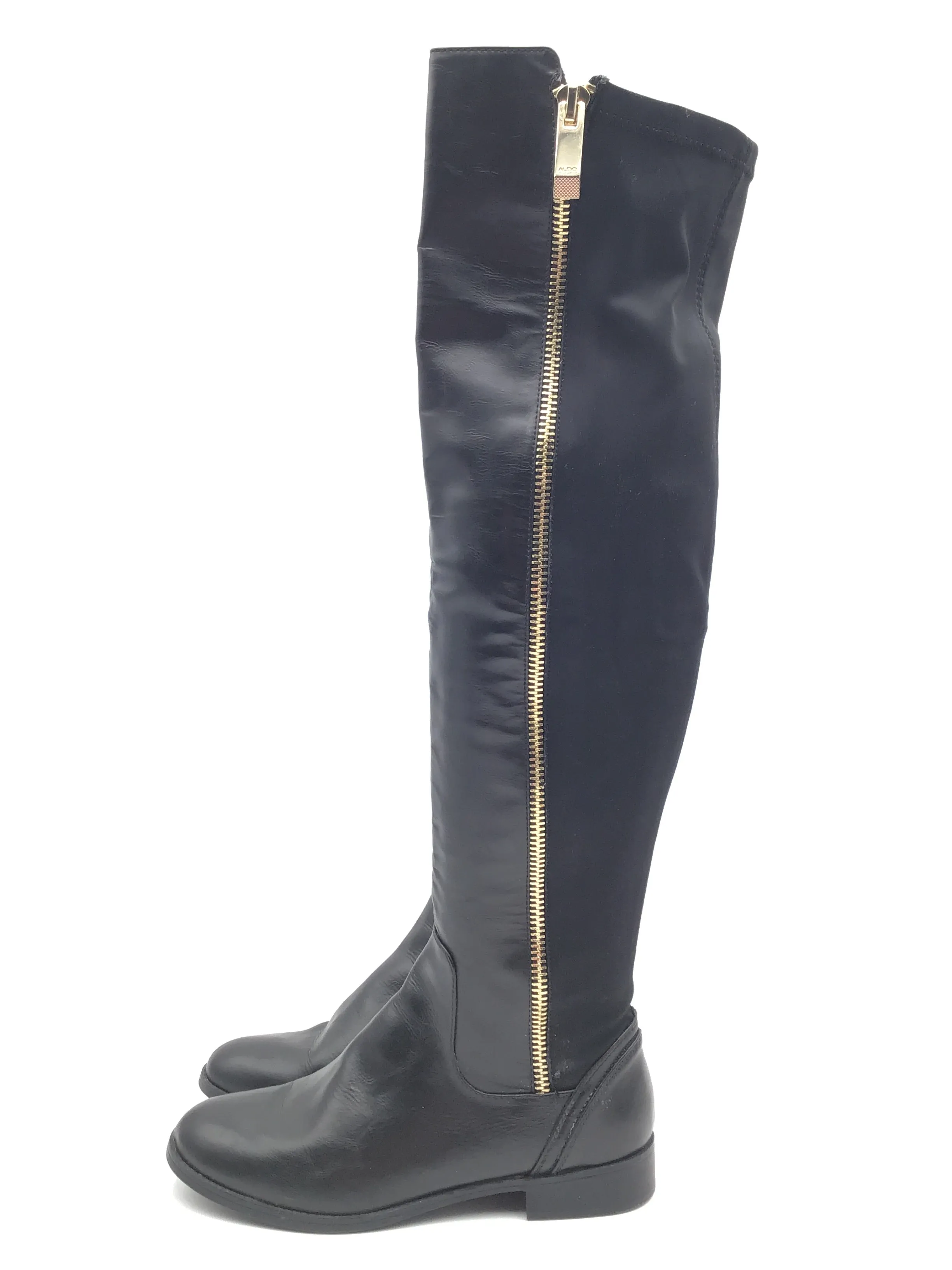 Boots Knee Flats By Aldo In Black, Size: 8