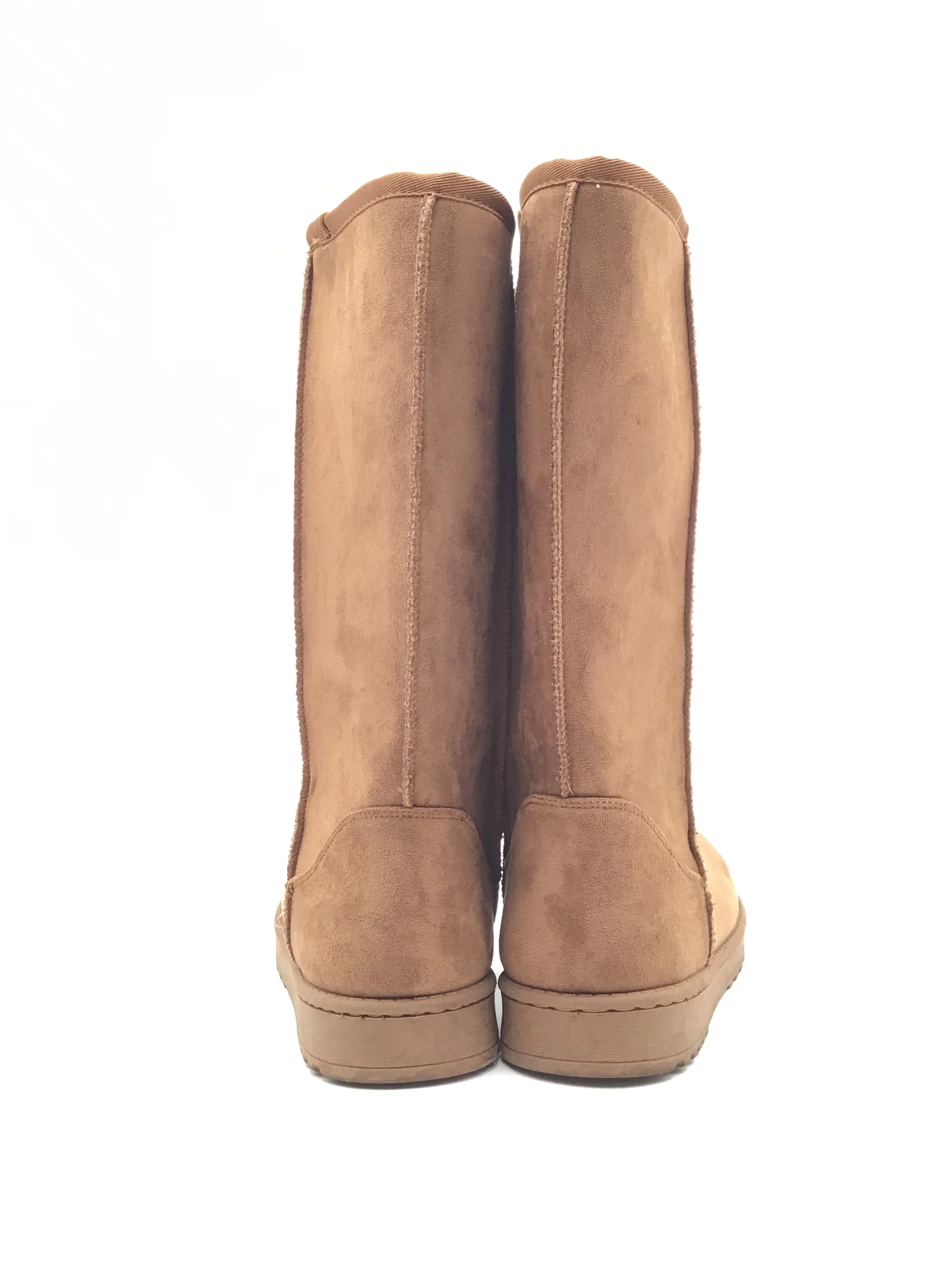 Boots Knee Flats By Clothes Mentor In Brown, Size: 8.5