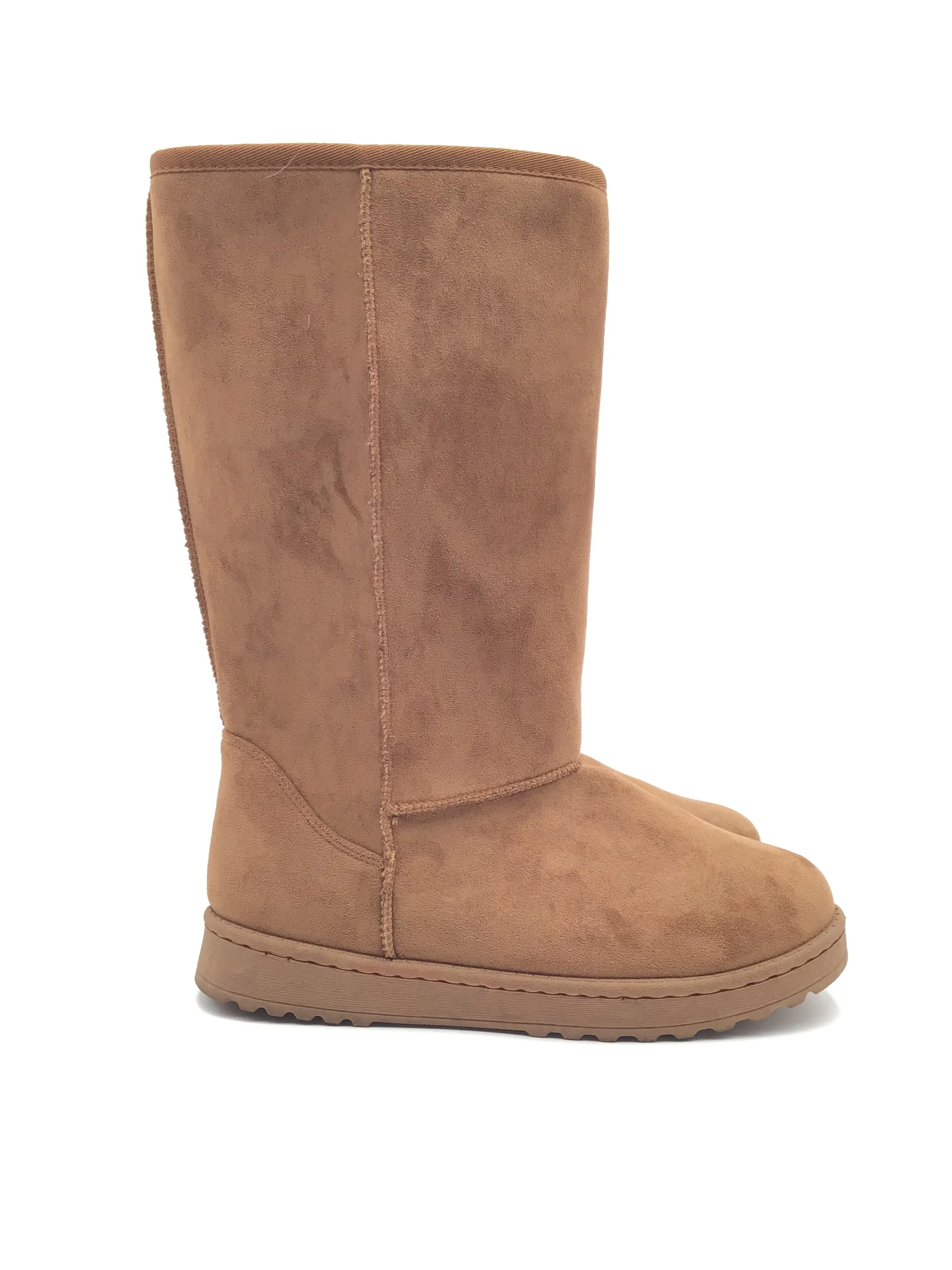 Boots Knee Flats By Clothes Mentor In Brown, Size: 8.5