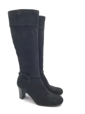 Boots Knee Heels By Predictions In Black, Size: 7.5