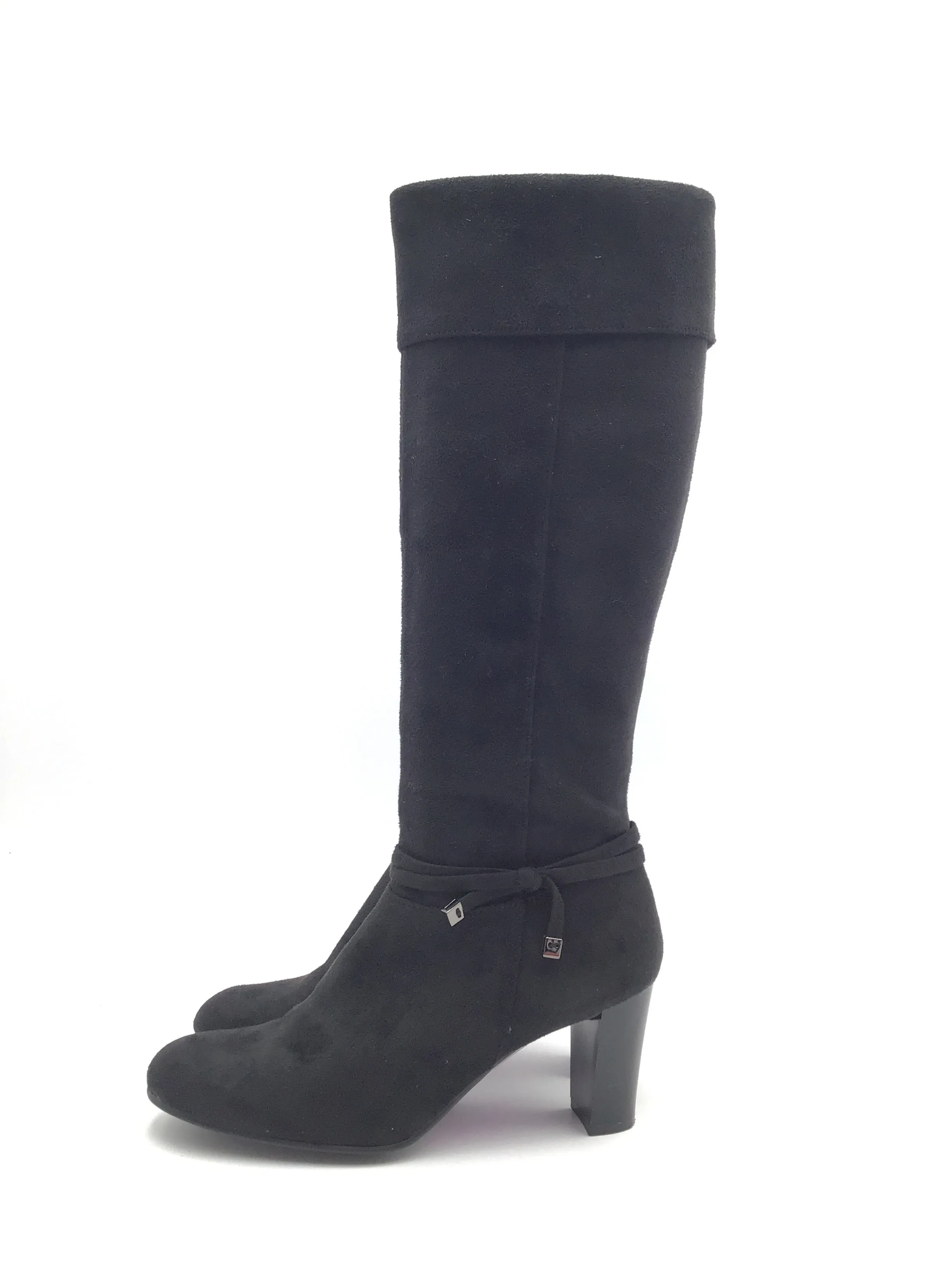 Boots Knee Heels By Predictions In Black, Size: 7.5