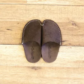 Brown CP Slippers Kids Minimalist