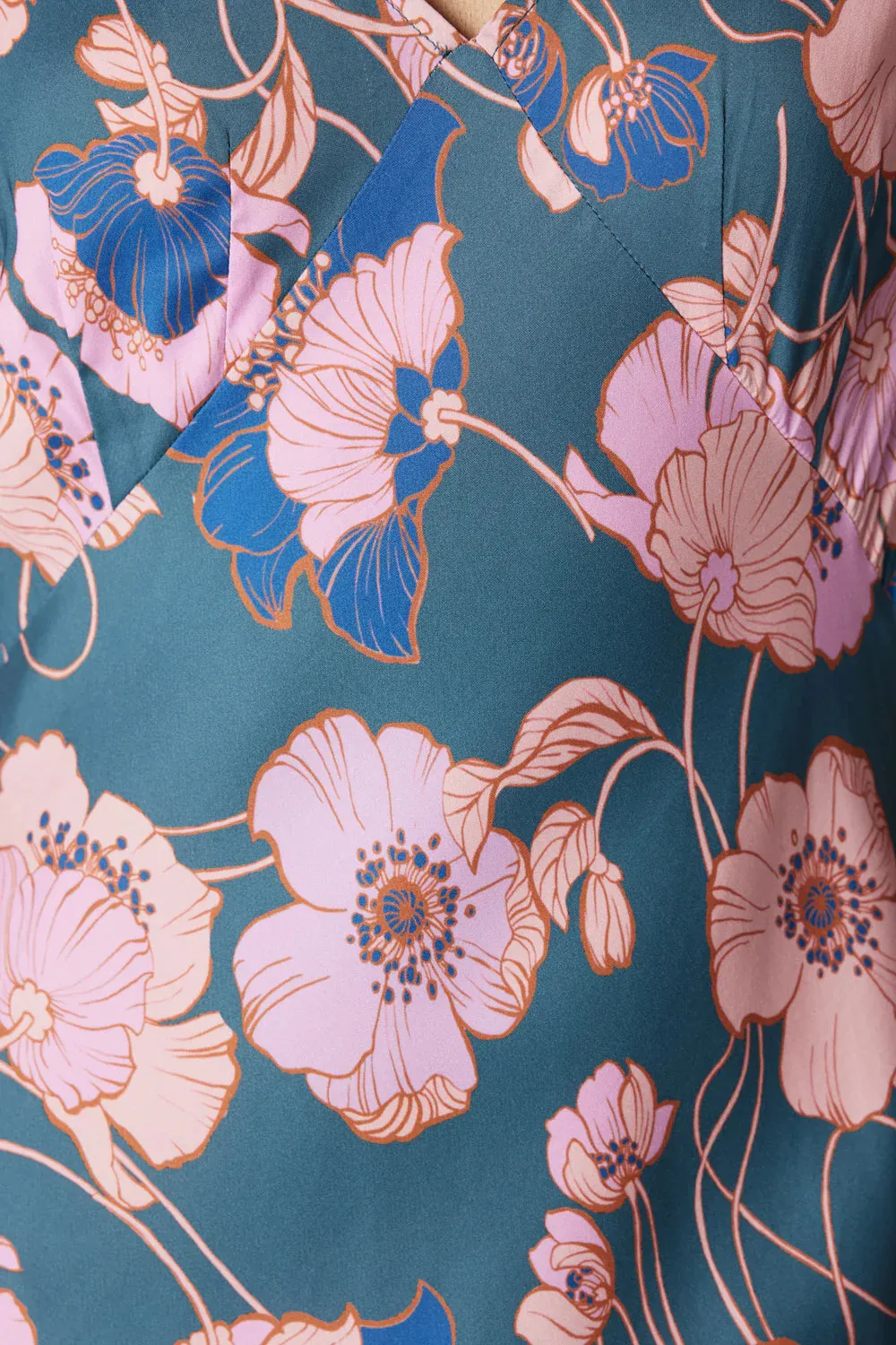 Cable  Poppy Midi Dress -  Pink Floral