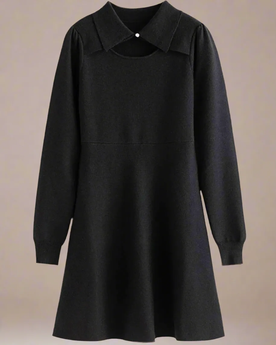 Celeste Knitted Mini Dress with Cut-out Detail