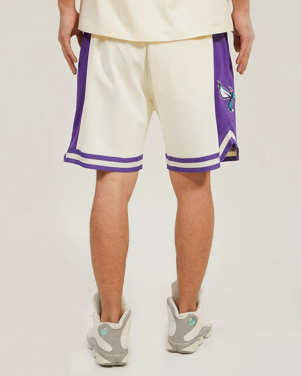 CHARLOTTE HORNETS CHAMPIONSHIP EVOLUTION DK 2.0 SHORT (EGGSHELL/PURPLE)