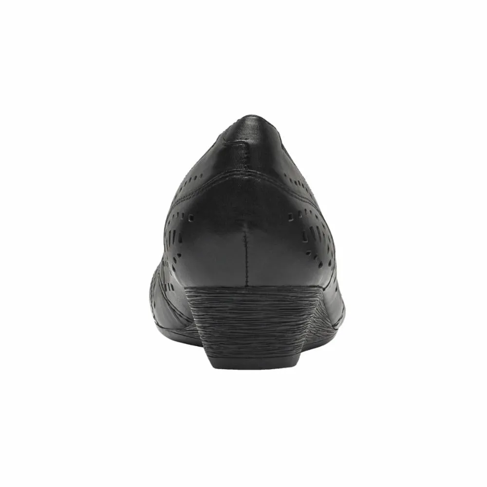 Cobb Hill JUDSON PERF PUMP BLACK/LEATHER