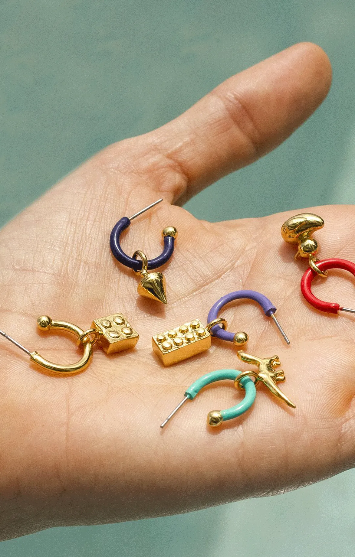 Color Mini Hoop Earrings