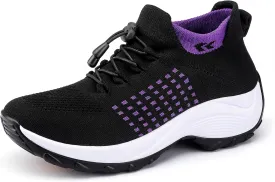 Comfortable Breathable Women Walking Shoes Slip on Trainers Women's Orthopedic Casual Ladies Shoe Thick Bottom