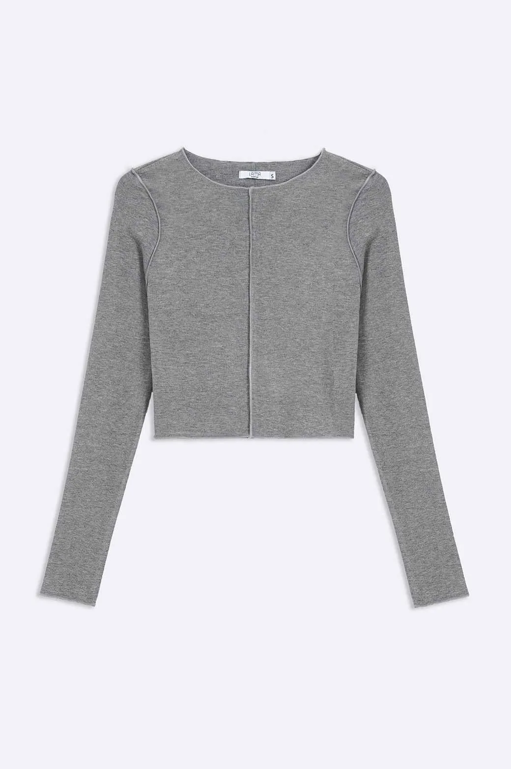 CROPPED T-SHIRT WITH PLEAT