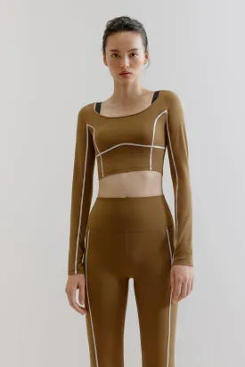 Dance U-Neck Long Sleeve Top