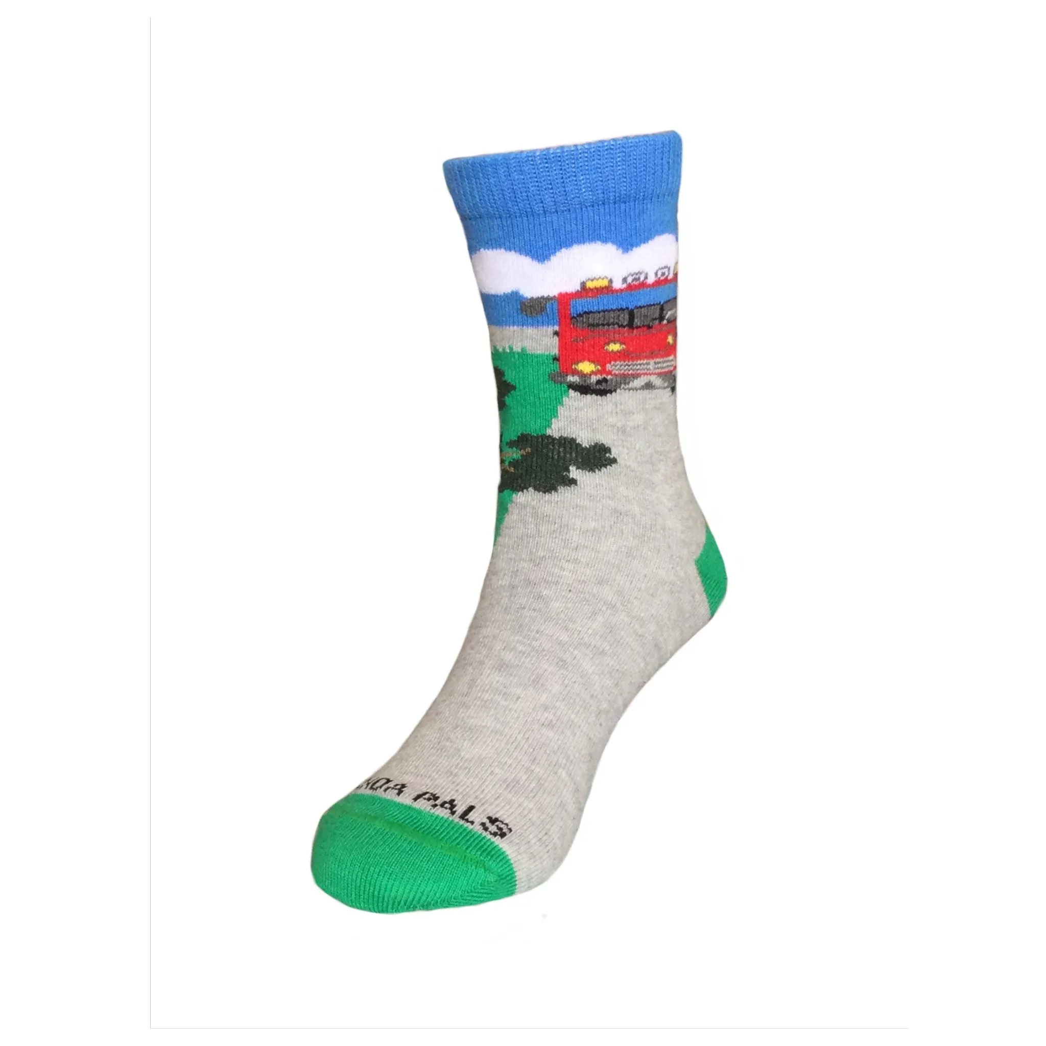 Firetruck Socks from the Sock Panda (Ages 3-7)