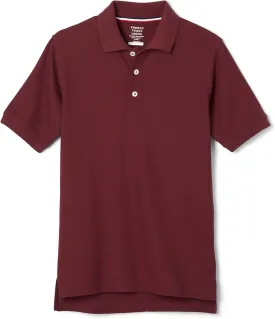 French Toast Boys' Short Sleeve Pique Polo Uniform Shirt (Standard & Husky)