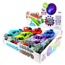 Friction Toy Car Light Up Jumbo Assortment - 6 Pieces Per Display 25030