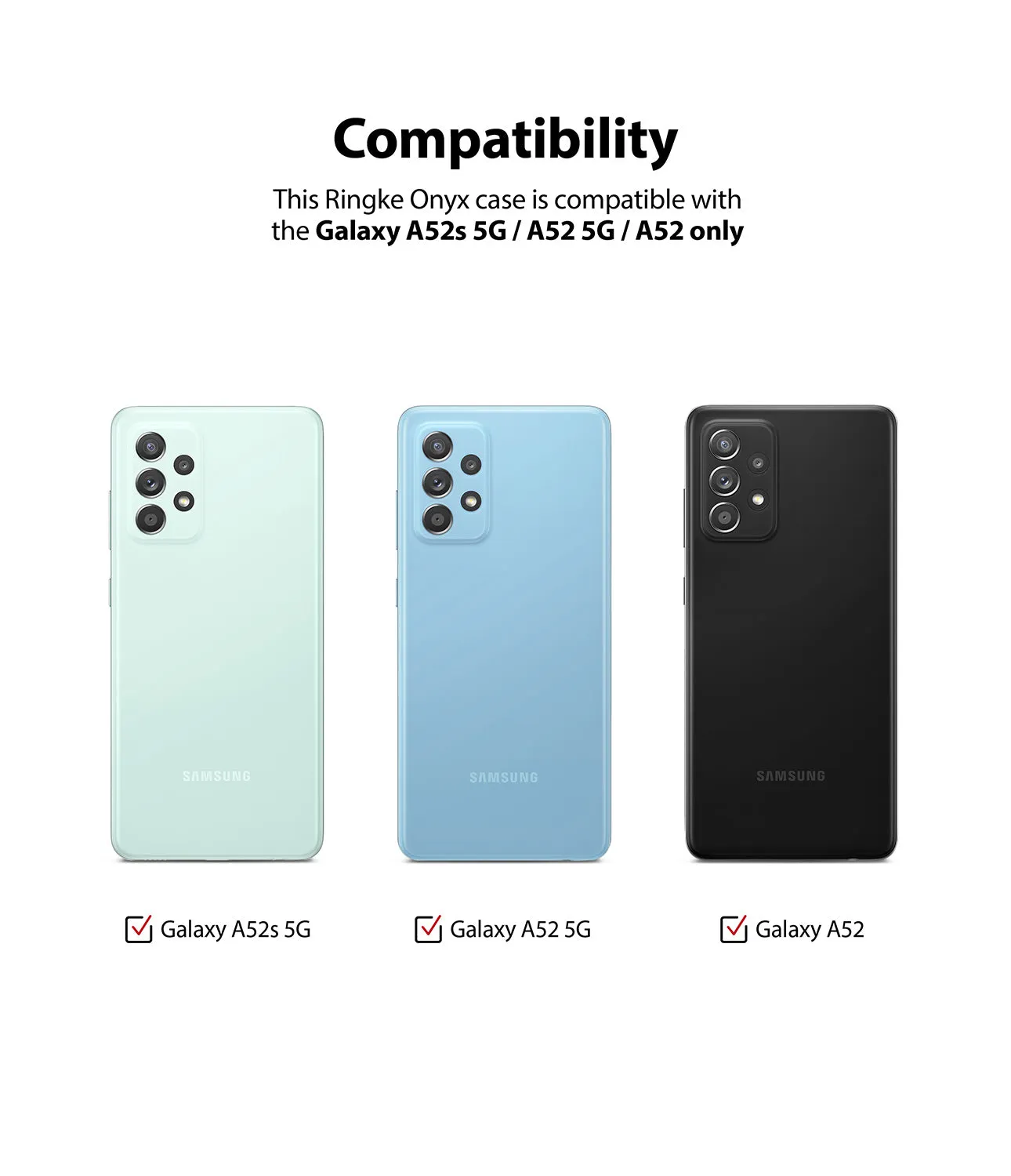 Galaxy A52 5G / 4G Case | Onyx