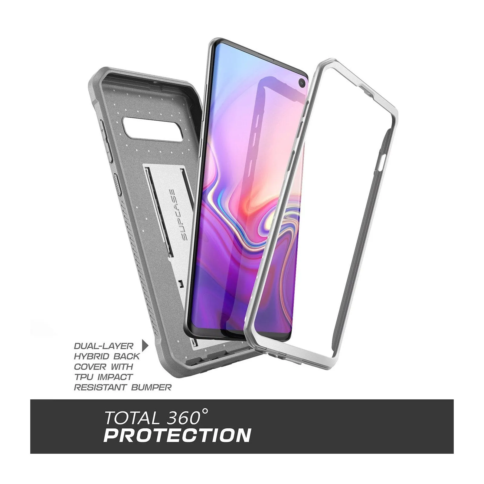 Galaxy S10 Unicorn Beetle Pro Rugged Holster Case Without Screen Protector-White
