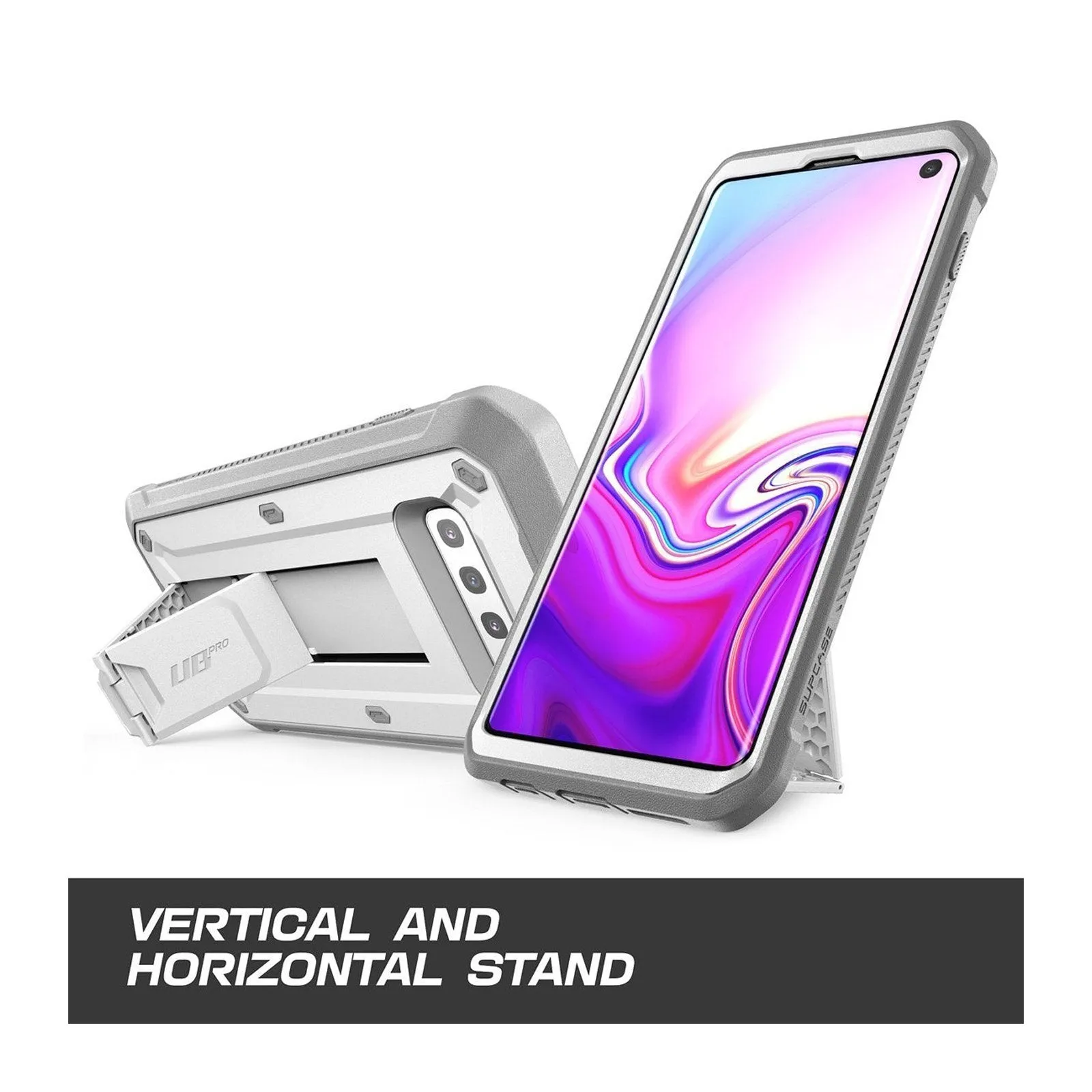 Galaxy S10 Unicorn Beetle Pro Rugged Holster Case Without Screen Protector-White