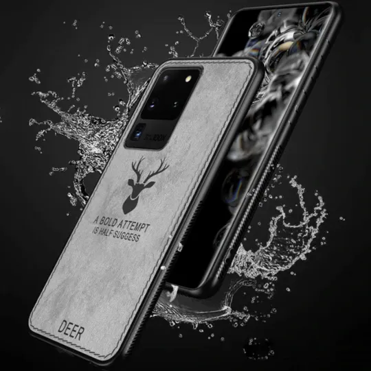 Galaxy S20 Ultra Deer Pattern Inspirational Soft Case (2-in-1 Combo)