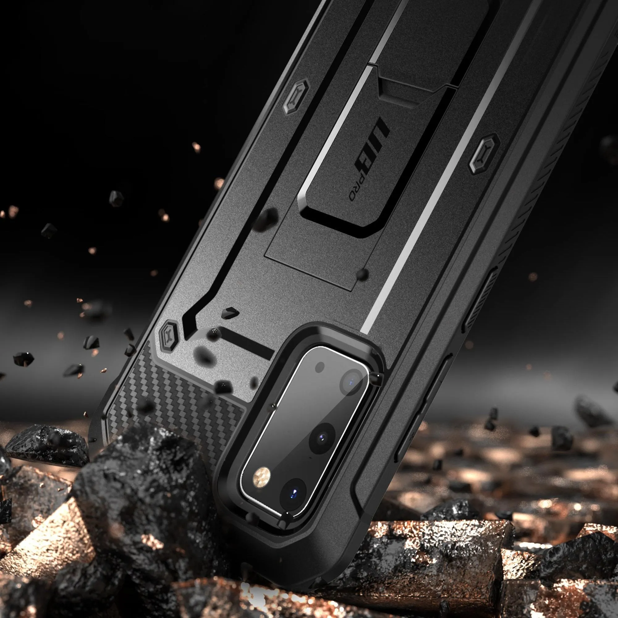 Galaxy S20 Unicorn Beetle Pro Rugged Case-Black